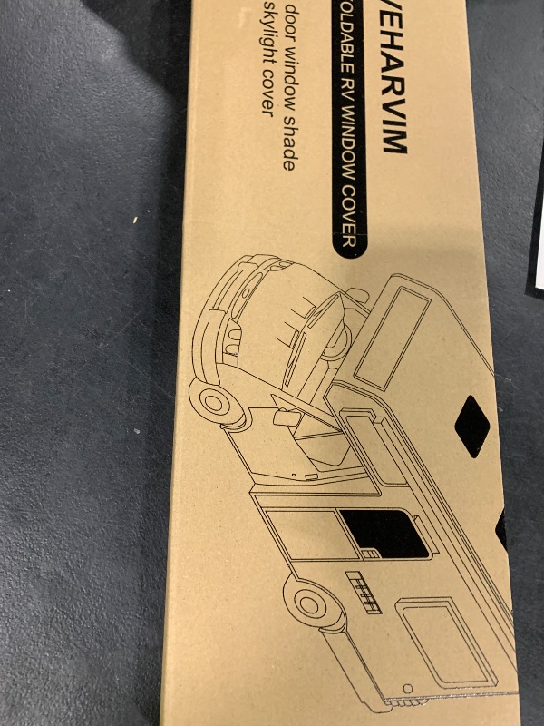 Photo 1 of RV Door Window Shade Cover - Magnetic RV Blackout Window Cover with UV Protection and Privacy Features (25 * 16 in) Foldable Magnet Design, Waterproof Fabric, and Reflective Silver Coating