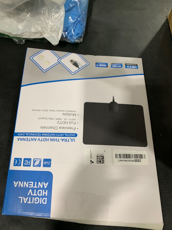 Photo 1 of TV Antenna Indoor Antenna for Smart TV for Long Range Reception and All Smart TVs HD Digital Antenna with Amplifier Signal Booster for Local Channels Supports 4K 1080p-18 ft Coax Cable/AC Adapter