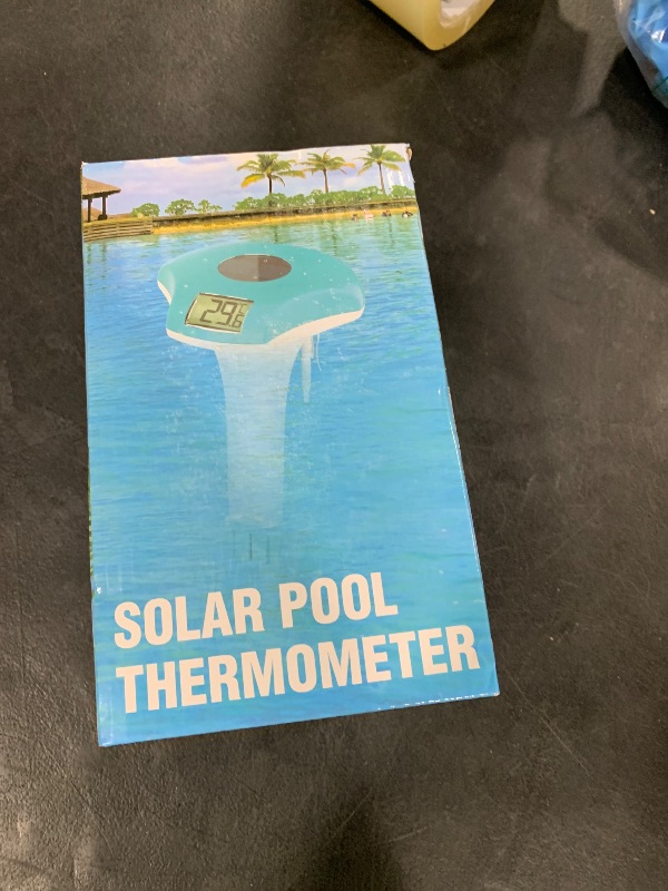 Photo 1 of Digital Pool Thermometer – IPX-8 Waterproof Swimming Pool Thermometer Floating Easy Read, Environment-Friendly Solar-Powered Pool Temperature Gauge for Swimming Pools, Spa, Hot Tubs