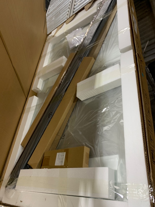 Photo 1 of Bathtub Shower Door, 56"-60" W×58" H Framed Double Sliding Glass Shower Door for Bathroom, 1/4"(6mm) Thick Clear Tempered Glass Door with Handles, Matte Black Finish