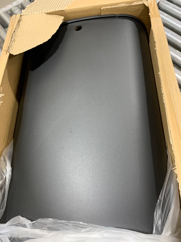 Photo 1 of BestOffice Black Plastic Touch Free High-Capacity Garbage Can with Lid, 49L/13G, Rectangular, Quiet Close, Kitchen, Bedroom, Bathroom, Office