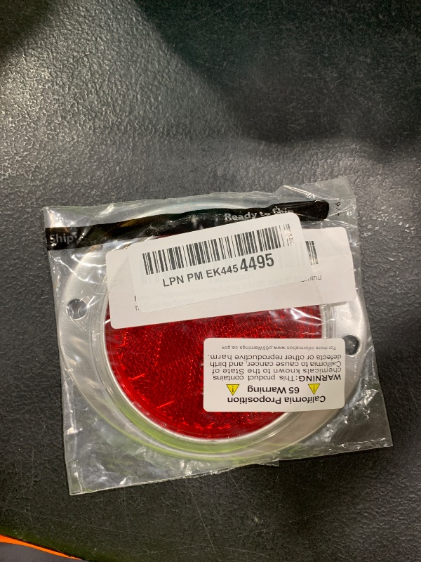 Photo 1 of Peterson Manufacturing V472R Red 3" Aluminum Oval Reflector