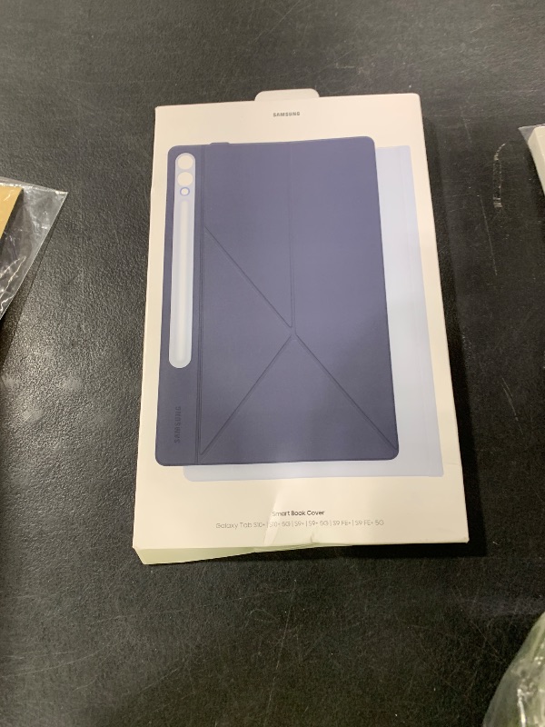 Photo 1 of SAMSUNG Galaxy S10+ | Tab S9+ | S9FE+ Smart Book Cover, Tablet Protection Case, Portrait and Landscape Modes, Detachable Platform, Auto Screen On/Off, US Version, Blue
