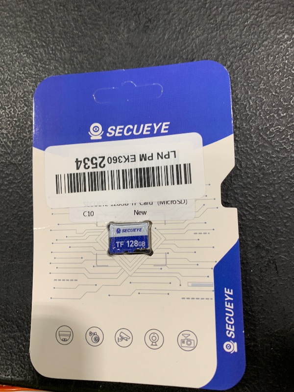 Photo 1 of SECUEYE 128GB TF Memory Card Class 10 FAT32 High Speed Reading/Writing for Security Camera Dash Cam 24/7 Recording