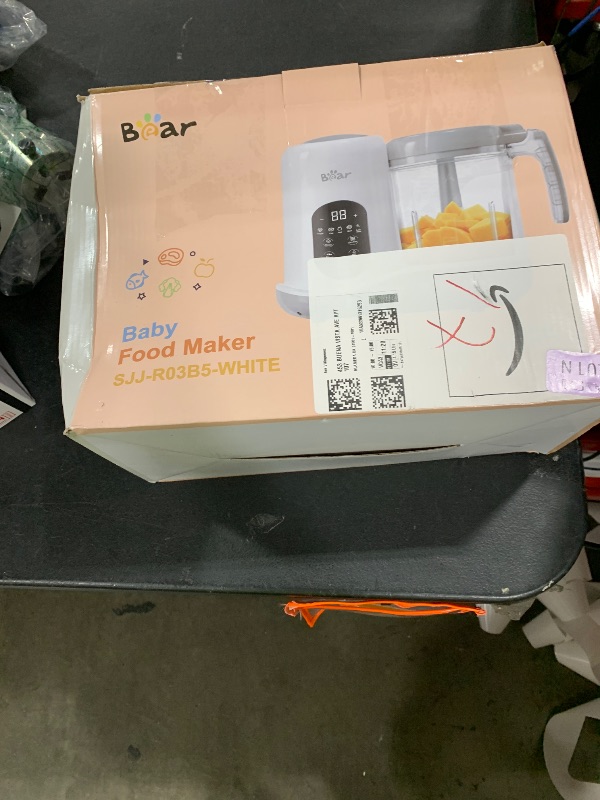 Photo 1 of BEAR 2024 Baby Food Maker | One Step Baby Food Processor Steamer Puree Blender | Auto Cooking & Grinding | Baby Food Puree Maker with Self Cleans | Touch Screen Control, White