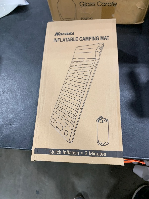 Photo 1 of NAPASA Camping Sleeping Pad, 6.8'' Extra Thickness Reinforced Sleeping Pad for Camping with Pillow Built-in Foot Pump, 79 * 28IN Ultralight Self Inflating Air Mattress Mat for Backpacking Hiking Tent