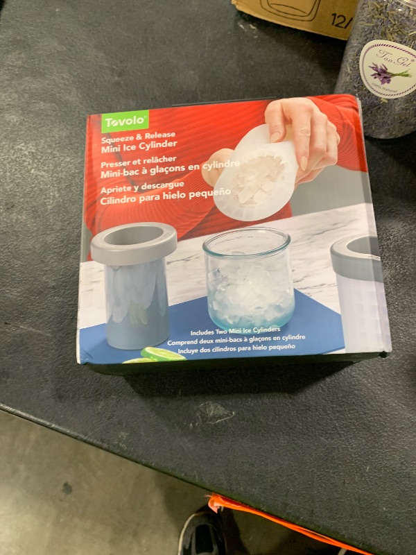 Photo 1 of Tovolo Mini Ice Cylinder Set of 2 – Easy Squeeze and Release Mini Ice, BPA-Free Silicone, 200 Mini Cubes Each, Leak Proof, Dishwasher Safe, Compact Design for Freezer Storage