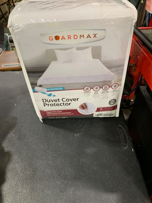Photo 1 of Guardmax Waterproof Duvet Cover - Jersey Fabric with Zipper Closure | Premium Quality, Bed Bug & Allergen Proof King (104 x 86)
