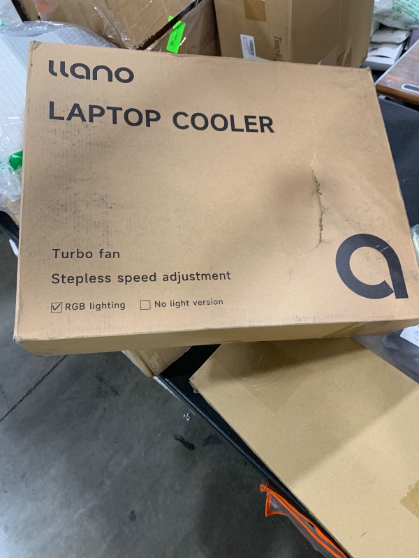 Photo 1 of llano RGB Laptop Cooling Pad, Gaming Laptop Cooler with Powerful Turbofan, Fast Cooling Laptop 15.6-21in, Adjustable Speed, Touch Control, LCD Screen