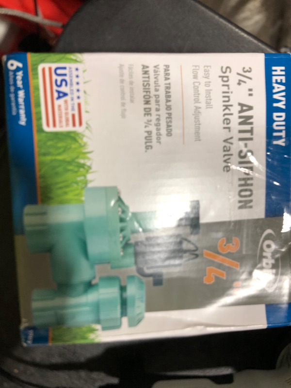 Photo 1 of 1-Pack Orbit 57623 3/4" FPT 100 Series Anti-Siphon Automatic Sprinkler Valve with Flow Control