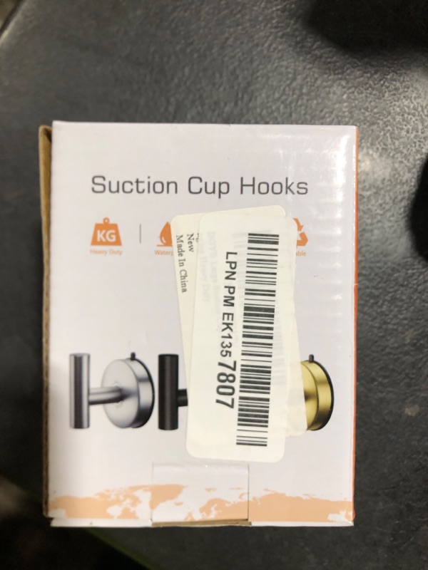 Photo 1 of DGYB Large Suction Cup Hooks for Shower Set of 2 Brushed Nickel Towel Hooks for Bathrooms Stainless Steel Suction Shower Hooks for Inside Shower 15 Lb Removable Wall Hooks for Hanging Heavy Duty