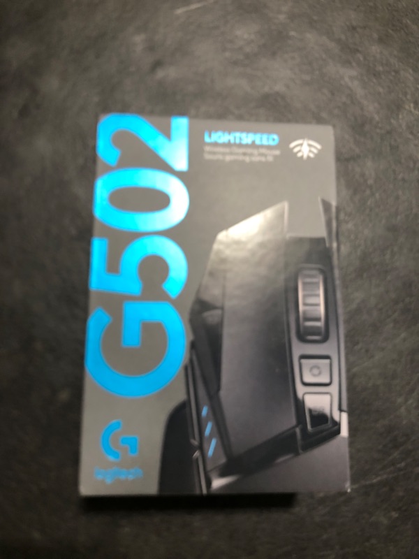 Photo 1 of Logitech G502 Lightspeed Wireless Gaming Mouse with Hero 25K Sensor, PowerPlay Compatible, Tunable Weights and Lightsync RGB - Black