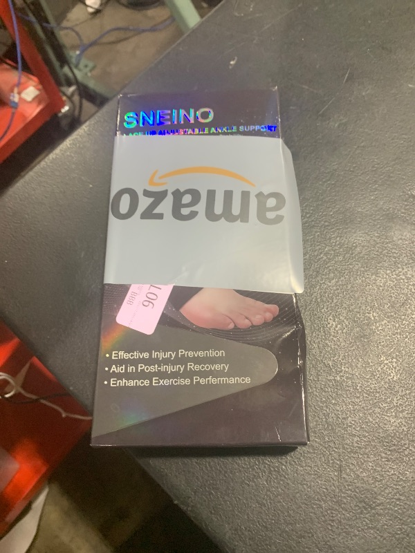 Photo 1 of SNEINO Ankle Brace for Women & Men - Ankle Support Brace for Sprained Ankle, Ankle Stabilizer for Achilles, Tendon, Sprain, Injury Recovery, Lace up Ankle wrap for Running, Basketball, Volleyball (Medium)