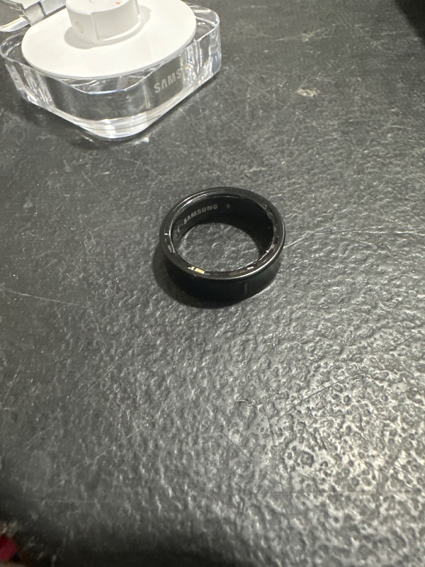 Photo 1 of Samsung Galaxy Ring, AI Smart Ring, Size First w/Sizing Kit, No App Subscription, Fitness Monitor, Sleep Tracker, Up to 7-Day Battery, Size 9, Titanium Black [US Version, 1Yr Manufacturer Warranty]
