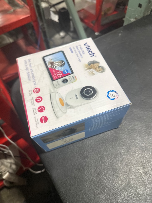 Photo 1 of VTech VM818HD Baby Monitor, 5" 720p Screen, Night Light, 110-degree Wide-Angle True-Color DayVision, HD No Glare NightVision, 1000ft Range, 2-Way Talk, Secure Transmission No WiFi
