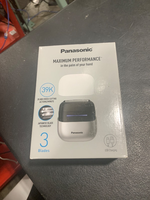 Photo 1 of Panasonic Swipe Right Travel Shaver for Women, Portable Electric Razor with USB-C Charging, 3-Blade Cutting System for Dry or Wet Use - ES-CM3A-W