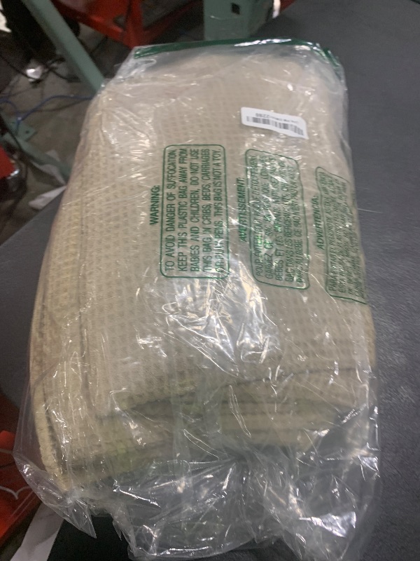 Photo 1 of POLYTE Oversize, 60 x 30 in., Quick Dry Lint Free Microfiber Bath Towel Set, 6 Piece (Beige, Waffle Weave)