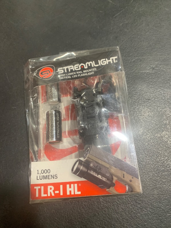 Photo 1 of Streamlight 69264 TLR-1 HL 1000-Lumen 20000 Candela Rail-Mounted Tactical Weapon Light with Earless Screw and Specific Compatibility Rail Locating Keys, Black