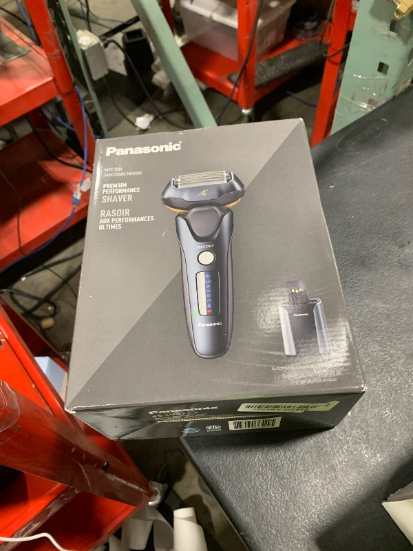 Photo 1 of Panasonic Electric Razor for Men, Electric Shaver, ARC5 with Premium Automatic Cleaning and Charging Station, Wet Dry Shaver Men, Cordless Razor, with Pop-Up Trimmer ES-LV97-K, Black