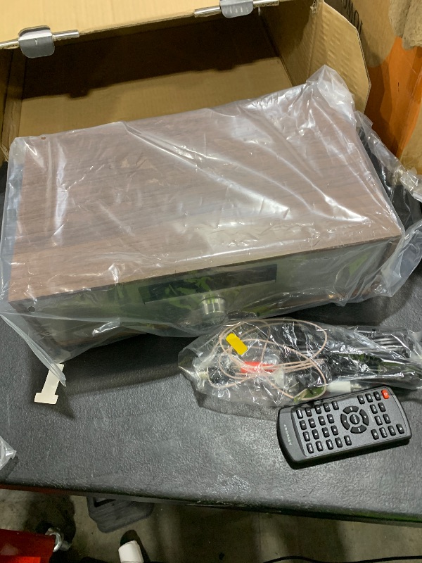 Photo 1 of Crosley CR3501A-WA Fleetwood Bluetooth FM Clock Radio and CD Player, Walnut