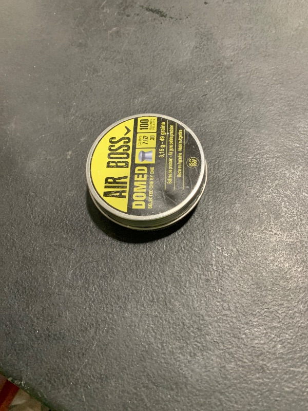 Photo 1 of Apolo Air Boss Domed Airgun Pellets, 7.62mm.30 Caliber, E30201 Silver