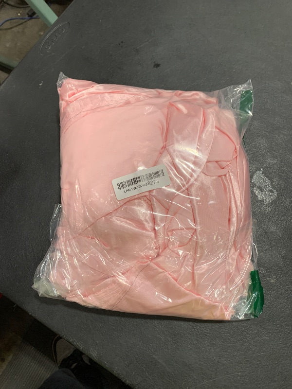 Photo 1 of Pink Silk Satin Fabric 5 Yards 55" Wide, Shiny and Soft Charmeuse Satin Fabric for Sewing Wedding Bridal Dress Crafts
