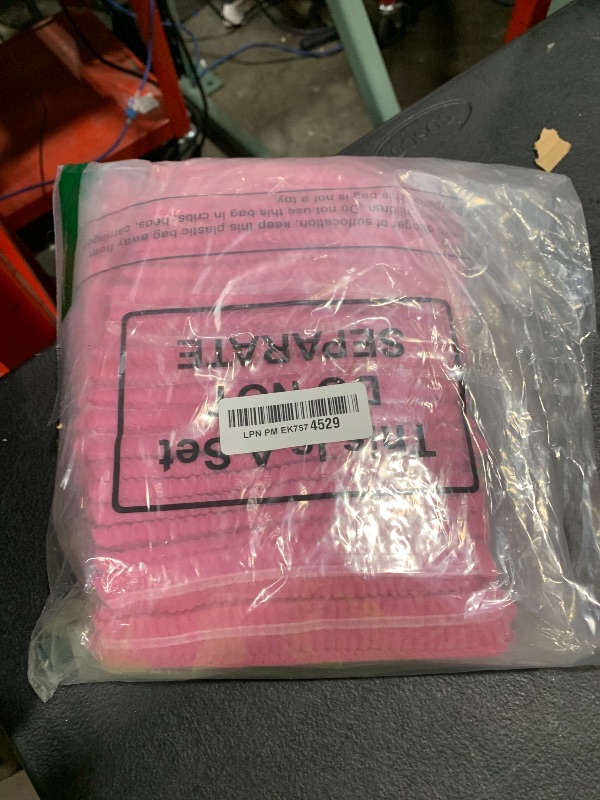 Photo 1 of 100 Pcs Disposable Nonwoven Bouffant Caps 21 Inch Hair Net Elastic Cap Hair Cover Hats for Beauty Salon Hospital Spa Catering Dust-free Workspace(Pink)