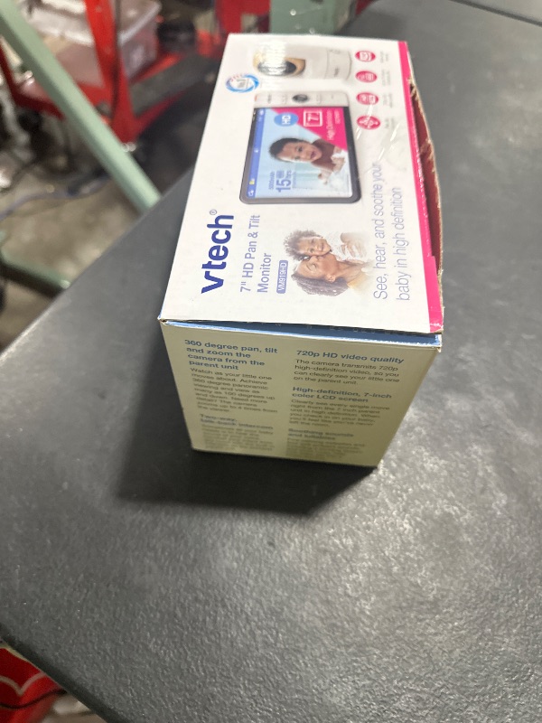 Photo 1 of VTech VM919HD (Upgraded) Video Monitor with 7'' 720p Screen,360 Panoramic Viewing, 110 Wide-Angle View,Night Vision, Up to 1000ft Range, Secured Transmission No WiFi