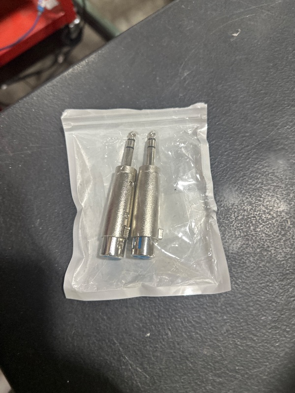 Photo 1 of 1/4 TRS to XLR Female Adapter Female XLR to 1/4 Stereo Balanced Audio Connector - 2 Pack