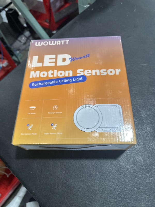 Photo 1 of wowatt 4Pcs Battery Operated Ceiling Lights Rechargeable Motion Sensor Light Indoor Wireless Shower Light with Remote 3000K 4500K 6500K 7.48in Dimmable Timing Motion Activated Light for Closet Shower