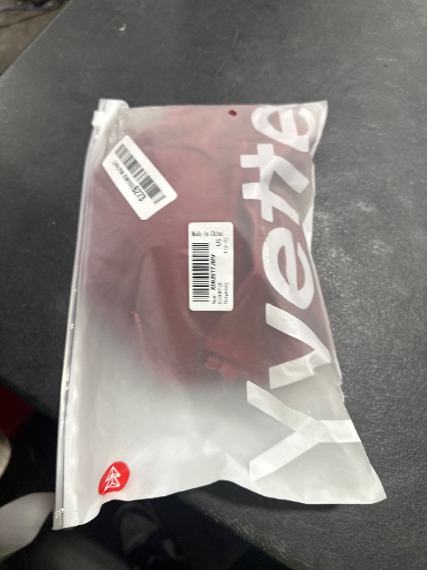 Photo 1 of Yvette Strappy Zip Front Sports Bra High Impact Workout Bra for Running Spinning Dancing Women, Burgundy, L(AC)