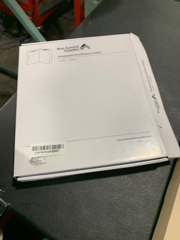 Photo 1 of 10 Blue Classification Folders - 1 Divider - 2 Inch Tyvek Expansions - Durable 2 Prongs, for Medical Files, Law Client Files, Pressboard Classification Folders 1 Dividers Letter Size, Blue, 10 Pack