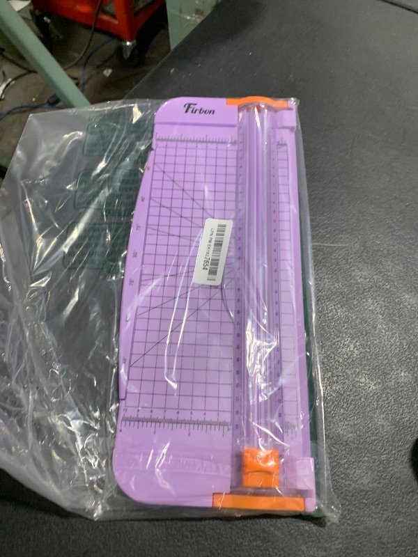 Photo 1 of Firbon Purple A4 Paper Cutter, 12 Inch Titanium Straight Paper Trimmer with Side Ruler for Scrapbooking Craft, Paper, Coupon, Label, Cardstock