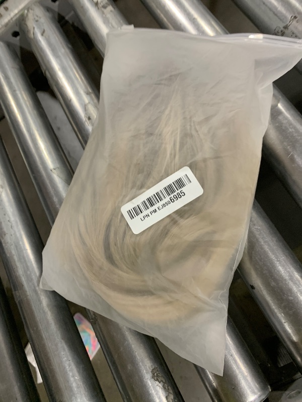 Photo 1 of mytonecoo Wear and Go Glueless Body Wave Synthetic Lace Front Wig Pre Plucked Pre Cut Lace Wig for Beginners Platinum Ash Blonde with Brown Roots Ready to Wigs for Women 20 Inch Wavy