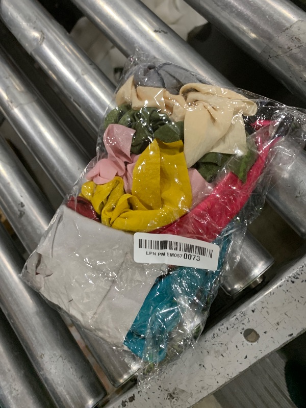 Photo 1 of 12 Pcs Hair Accessories for Women Hair Bows Scrunchies Scarf Ties Bunny Ears Silk Satin Scrunchies Hair Ribbons Hair Scarf Hair Ties with Bows for Women Lady(Fresh Color)