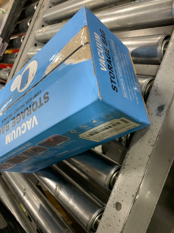 Photo 1 of 12 Pack Travel Vacuum Storage Bags with Portable Electric Pump, Vacuum Seal Space Saver Bags for Clothing, Vacuum Travel Bags for Luggage