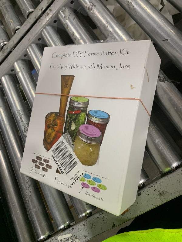 Photo 1 of Canning kit. Complete DIY fermentation kit for wide mouth mason jars or pickling jars for 7 sets. Glass weights, tamper, airlock lids, and recipe included.
