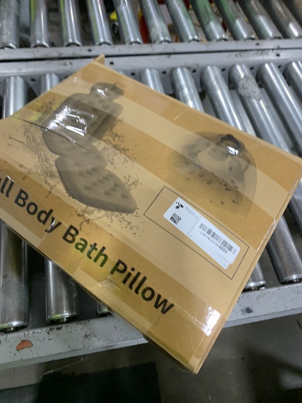 Photo 1 of Full Body Bath Pillow for Bathtub, Thick Bathtub Cushion with Laundry Bag, Luxury Tub Pillow for Bath for Headrest Neck and Back Support Ocean Blue 51" x 16"