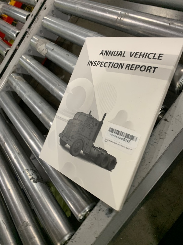 Photo 1 of Annual Vehicle Inspection Report Form 25-pk 3-Ply Carbonless, 8.5" x 11.75" + 2-Ply Vinyl with Mylar Laminate Label 5" x 4"