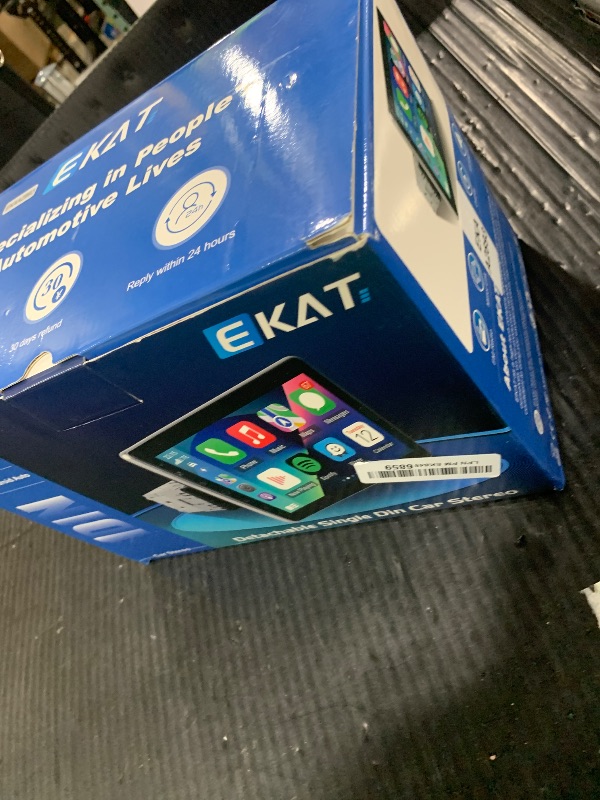 Photo 1 of 10.1 inch Single Din Car Stereo with CarPlay and Android Auto, Detachable Touch Screen Radio with Mirror Link/1080P/EQ Audio/SWC/Bluetooth +Backup Camera+MIC