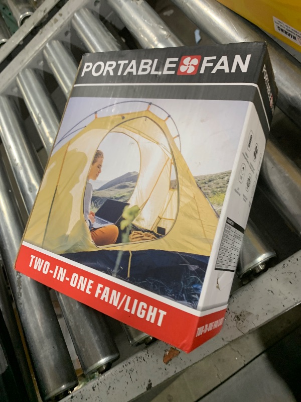 Photo 1 of Drchop 10800mAh Solar Powered Fan, 7W Solar Camping Fans & Led Lantern, 8-inch Rechargeable Fan with Solar Panel, Battery Operated Powered Outdoor Tent Fans for Camping Essentials Accessories