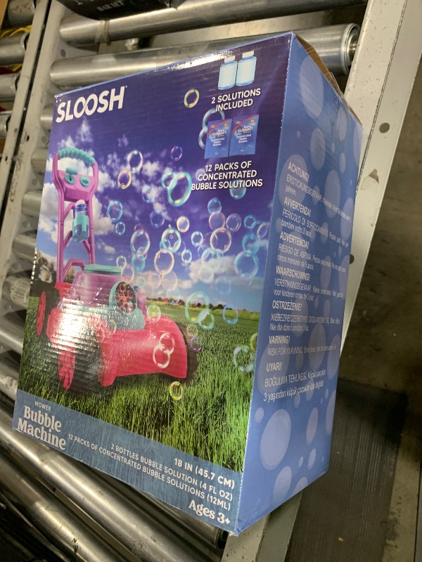 Photo 1 of SLOOSH Bubble Lawn Mower Toddler Toys - Kids Bubble Machine Summer Outdoor Push Toy Games, Backyard Garden Outside Play Toddlers Preschool Boys Girls Birthday Gifts (Pink)