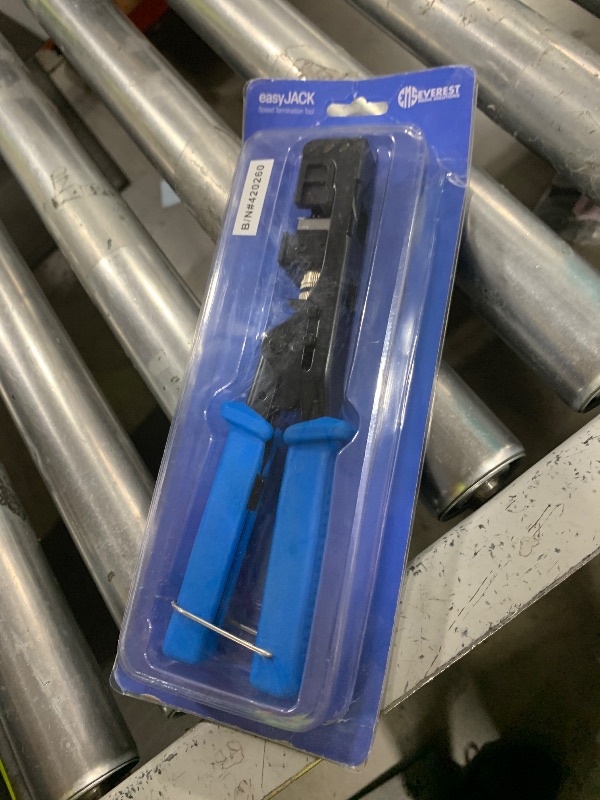 Photo 1 of Everest easyJACK - 90° Angled Speed Termination Keystone Tool - Time Saver Network Punch Down Tool - To Be Used ONLY with Everest 90° Angled RJ45 Cat5e, Cat6a and Cat6 Keystone Jacks (B087N7QQD2)