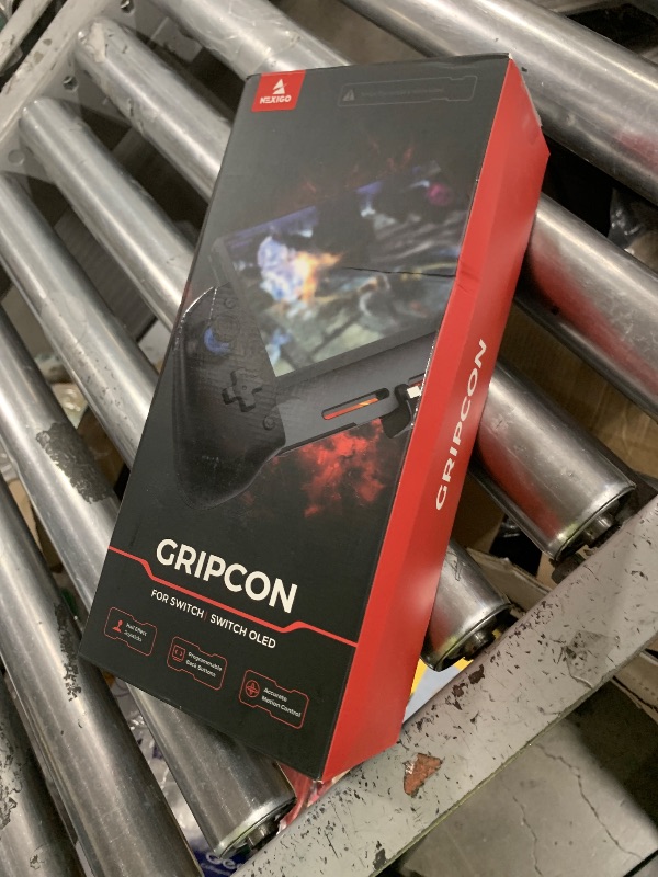 Photo 1 of NexiGo Hall Effect Gripcon (No Drift, No Deadzone) with Hall Sensing Joystick for Nintendo Switch/Switch OLED, Ergonomic Handheld Mode, 6-Axis Gyro, Mapping Function, Black