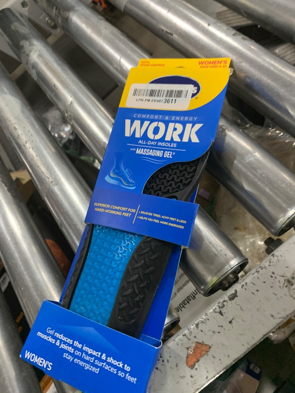 Photo 1 of Work All-Day Superior Comfort Insoles (with) Massaging Gel, Women, 1 Pair, Trim to Fit