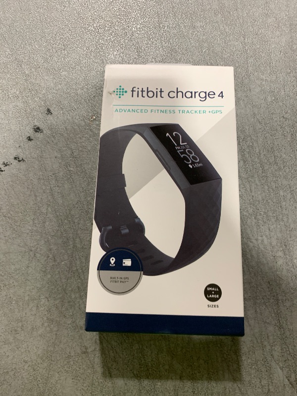 Photo 1 of Fitbit Charge 4 Black Advanced Fitness Tracker