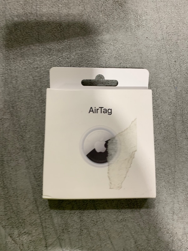 Photo 1 of Apple AirTag. Keep Track of and find Your Keys, Wallet, Luggage, Backpack, and More. Simple one-tap Set up with iPhone or iPad