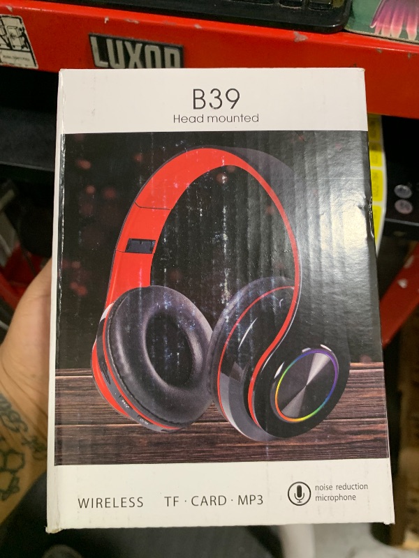 Photo 1 of iChenovo 2022 Wireless Bluetooth Headphones,Colorful LED Lights Comfort Over Ear Foldable Headset with Built-in Microphone,FM,SD Card Slot,Wired for School/Tablet Computer/PC/TV/Cellphones/Travel