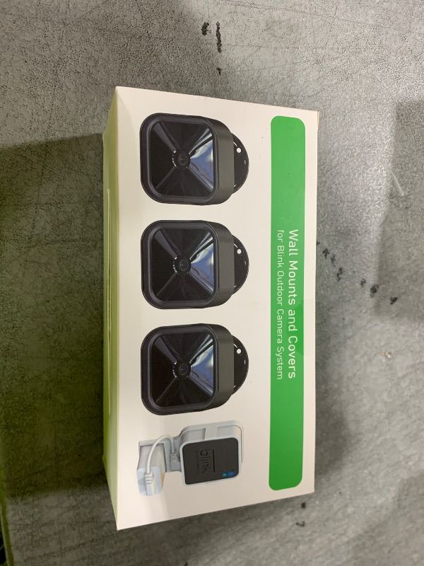 Photo 1 of All-New Blink Outdoor Camera Housing and Mounting Bracket for Blink 4th Gen & 3rd Gen, 3 Pack Protective Cover and 360° Adjustable Mount with Sync Module 2 Outlet Mount (Black)