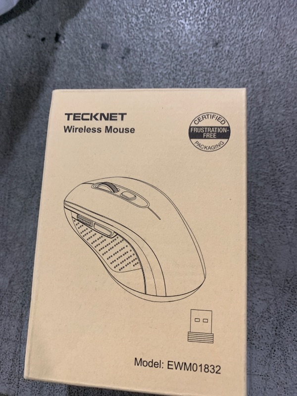 Photo 1 of TECKNET Bluetooth Mouse, 4000DPI Wireless Mouse for Laptop 2-in-1(BT 5.0/3.0+2.4Ghz) Computer Portable PC Mice Wireless with USB Receiver for Mac (USB-A+Bluetooth, Black)
